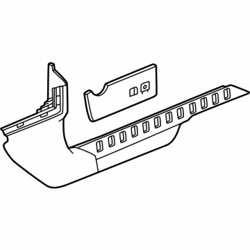 GM 84964785 MOLDING ASM-FRT S/D SILL GARN *JET BLACK