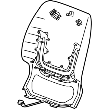 GM 23124971 Panel Assembly, Front Seat Back Finish *Cashmere E