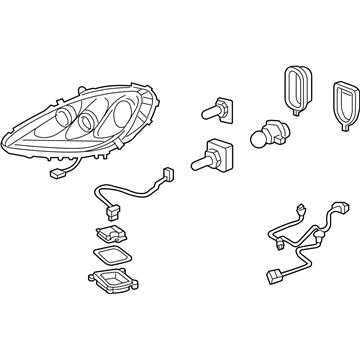 Chevy 15876060 Headlamp Assembly