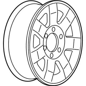 Hummer 9594959 Wheel, Alloy