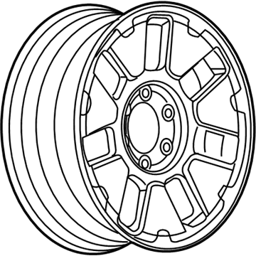 Hummer 9598475 Wheel, Alloy