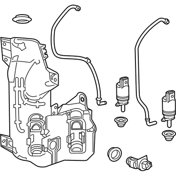 Cadillac 84766488 Washer Reservoir