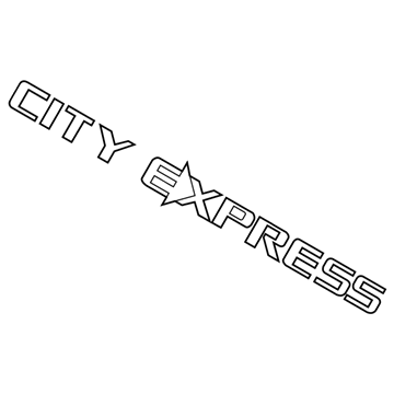 2018 Chevy City Express Emblem - 19317602