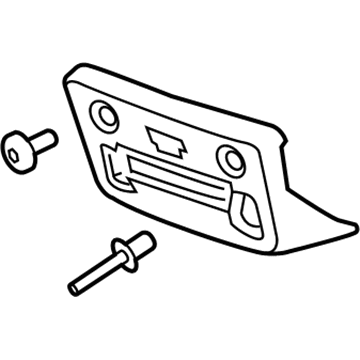 Chevy 22774440 License Bracket