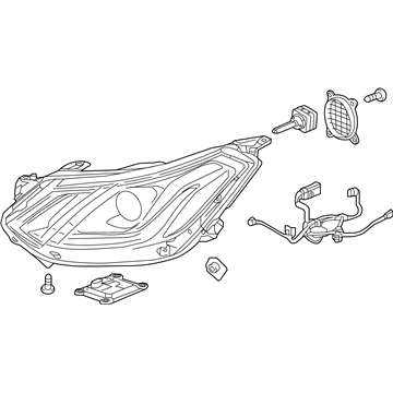 GM 42703229 Headlamp Assembly, Front