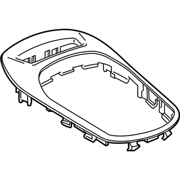 GM 84068505 Plate Assembly, Front Floor Console Trim *Abalone Powdt