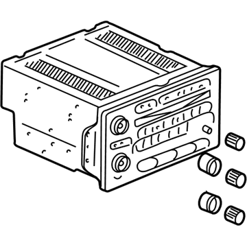 GM 15112912 Radio Assembly, Amplitude Modulation/Frequency Modulation Stereo & Clock & Audio Disc (Icdx)