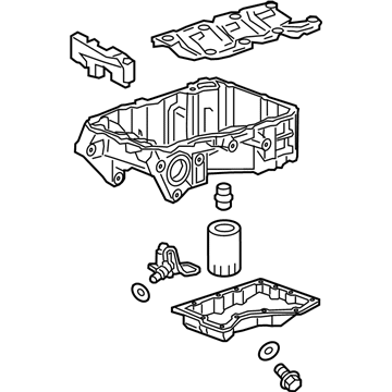 Buick 12719108 Upper Oil Pan