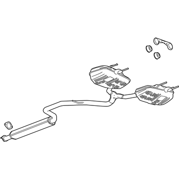 GM 23369188 Muffler Assembly, Exhaust Rear (W/ Exhaust Pipe)