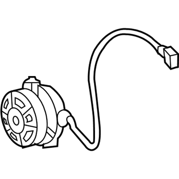 2010 Pontiac Vibe Fan Motor - 19204397