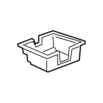 GM 84515219 Tray, F/Flr Cnsl Stow *Bright Lustek