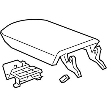 GM 84877155 Armrest Assembly, F/Flr Cnsl *Bittersweet