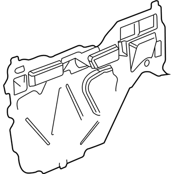 GM 25779164 Deflector Assembly, Front Side Door Water