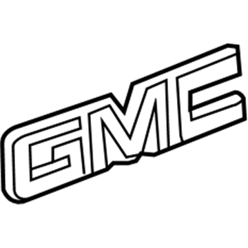 GM 22764289 Lift Gate Emblem Assembly Lower