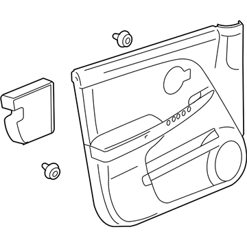 GM 15789382 Trim Assembly, Front Side Door *Light Cashmere