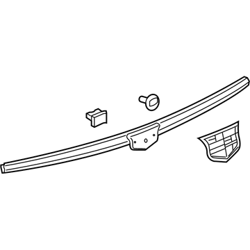 GM 84689565 Applique, Rear Clsr Ctr *Galvano Silvv