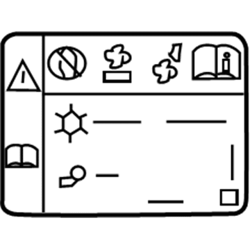 Chevy 92268594 A/C Label