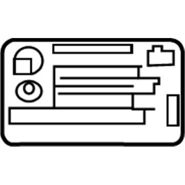 Chevy 22801873 Fuel Label