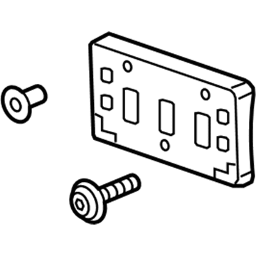 Chevy 95107111 License Bracket