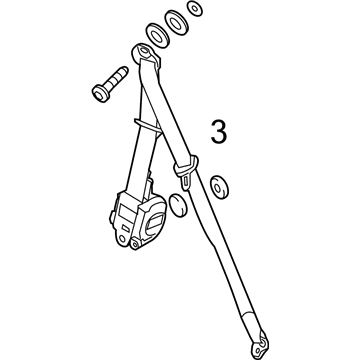 2015 Cadillac CTS Seat Belt - 19258326