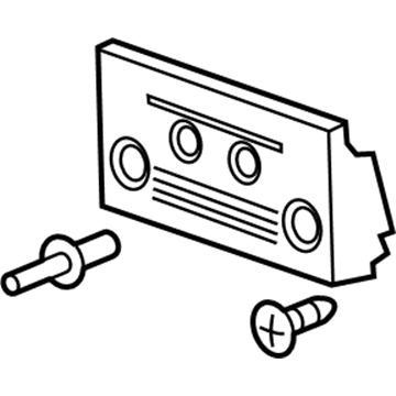 GMC 22948151 License Bracket