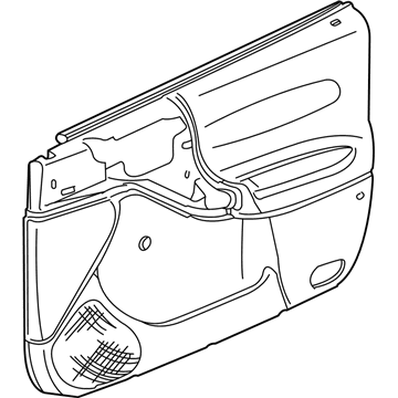 GM 22704159 Panel Asm,Front Side Door Trim *Neutral L