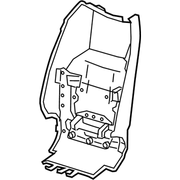 GM 23247814 Panel Assembly, Front Seat Back Finish *Jet Black