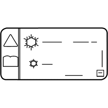 GM 95264101 Label, A/C Refrigerant Warning