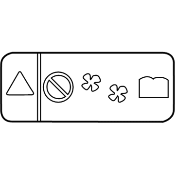 Chevy 94567000 Fan Label