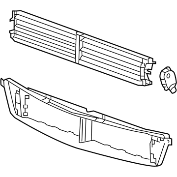 Buick 26202080 Radiator Shutter Assembly