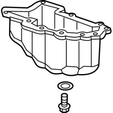 Chevy 12628375 Lower Oil Pan