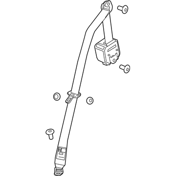 GM 19354684 Belt Kit,Rear Seat (Retractor Side) *Neutr*Neutral