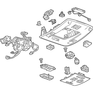 GM 84092127 Console Assembly, Roof *Shale