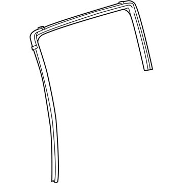 GM 42550304 Weatherstrip Assembly, Rear Side Door Window