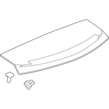 GM 20940050 Applique Assembly, Lift Gate Upper (W/ High Mount*Service Primer