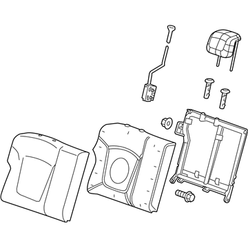 Chevy 42768001 Seat Back Assembly