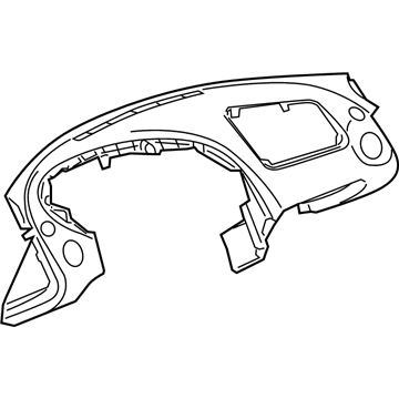 GM 25845796 Panel Assembly, Instrument *Cashmere