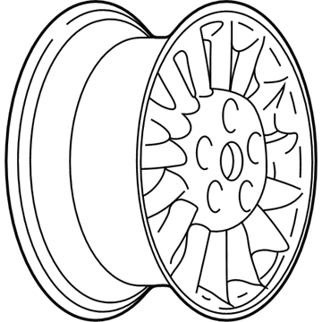 Pontiac 9592636 Wheel, Alloy