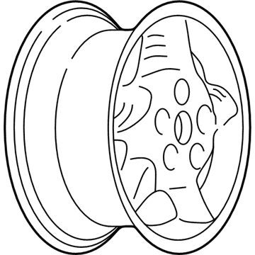 Pontiac 9595234 Wheel, Alloy