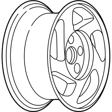 Pontiac 12489612 Wheel, Alloy