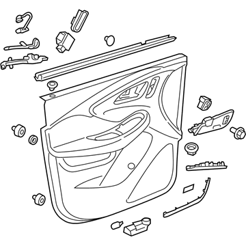 GM 84236703 Trim Assembly, Front Side Door *Mink