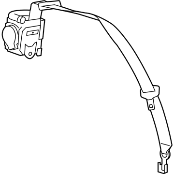 Chevy 19328686 Seat Belt Assembly