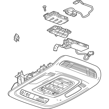 GM 84903011 Console Assembly, Rf *Black