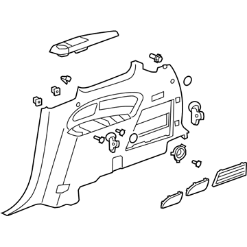 Saturn 25956700 Quarter Trim Panel