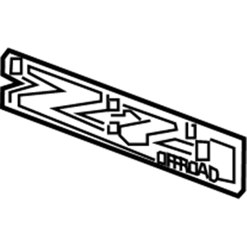 Chevy 23465289 Nameplate