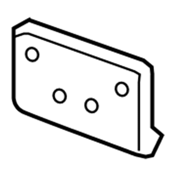 GMC 25851340 License Bracket