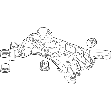 GM 84908416 Cradle Assembly, Rear Susp