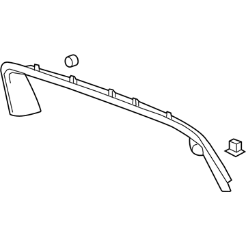 GM 20986936 Molding Assembly, Lift Gate Window Upper Garnish *Light Cashmere