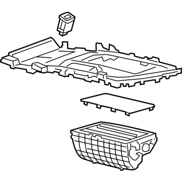 GM 84857855 Plate Assembly, F/Flr Cnsl Tr *Black