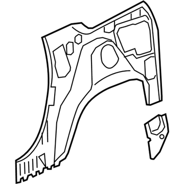 GM 25904132 Panel Assembly, Quarter Inner Lower